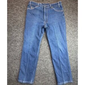 Vintage Levi's 509 Jeans Mens 38x30 Blue Made USA Straight Leg Denim Fit 35x29
